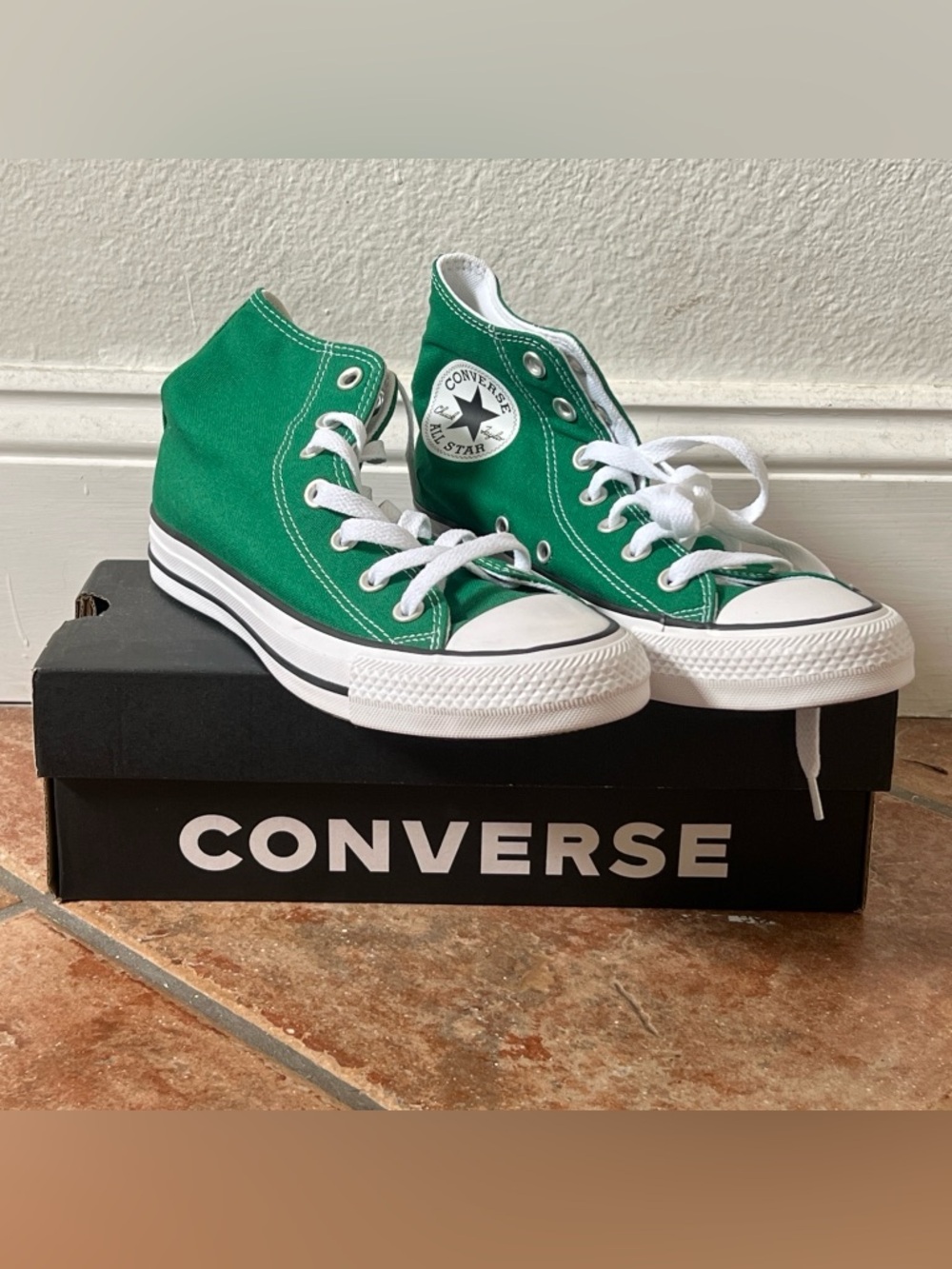 Converse Chuck Taylor All Star High Top Sneakers - Green 
Brand new, never worn